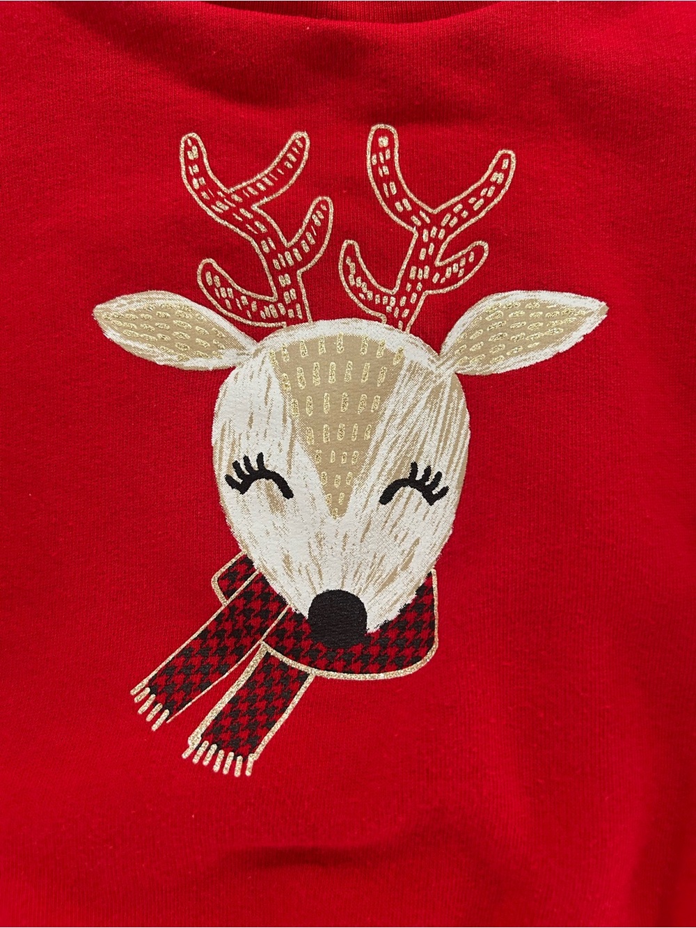Carter's Red Reindeer Appliqué Sweatshirt - Picture 2 of 6